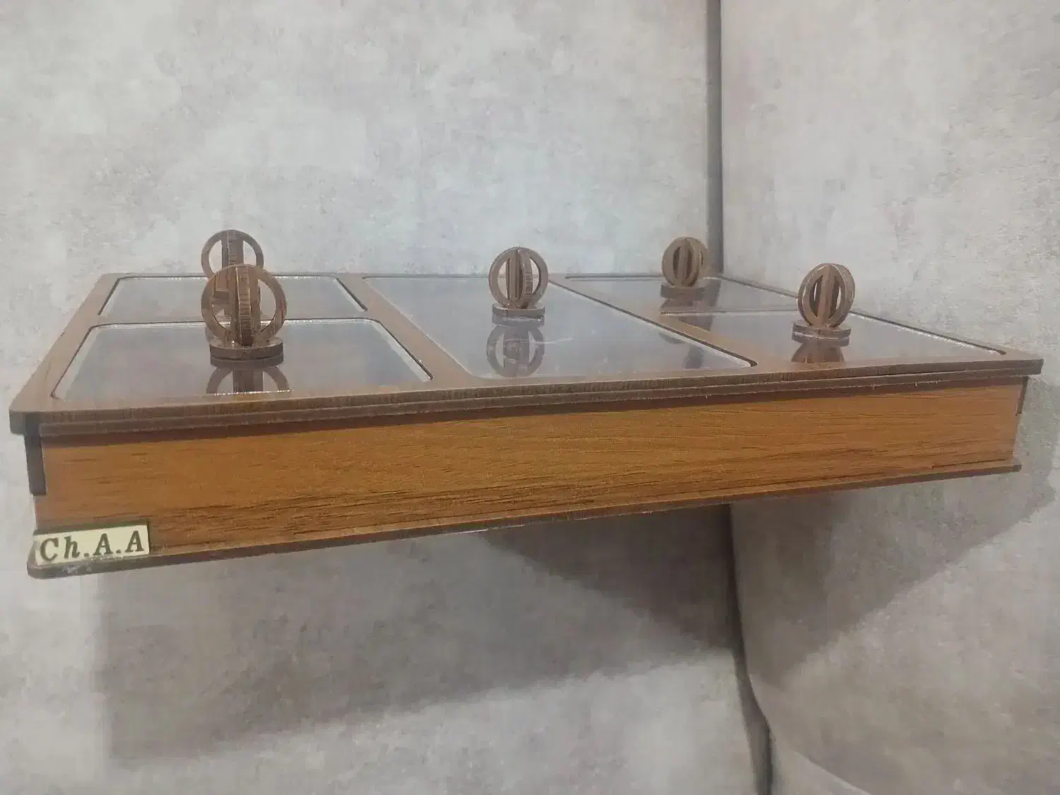 ظرف چوبی نگهدارنده قند و شکلات و میوه خشک|صنایع دستی و سایر لوازم تزئینی|اردبیل, |دیوار