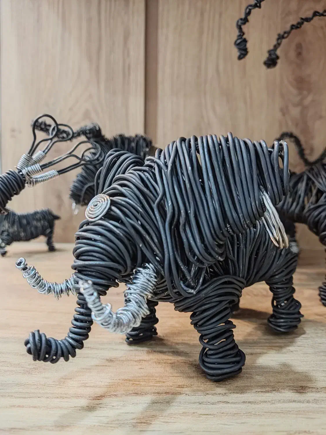 تندیس فیل مفتولی|مجسمه، تندیس، ماکت|اصفهان, شاهزید|دیوار