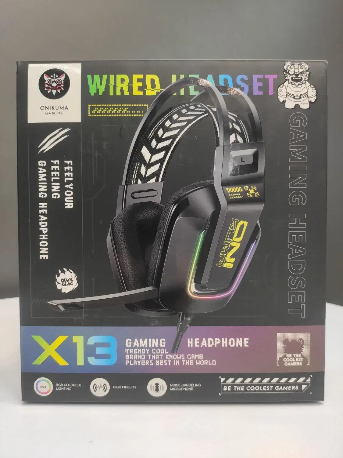 هدفون گیمینگ Onikuma X13 نو با جعبه اصلی|قطعات و لوازم جانبی رایانه|قم, عربستان|دیوار