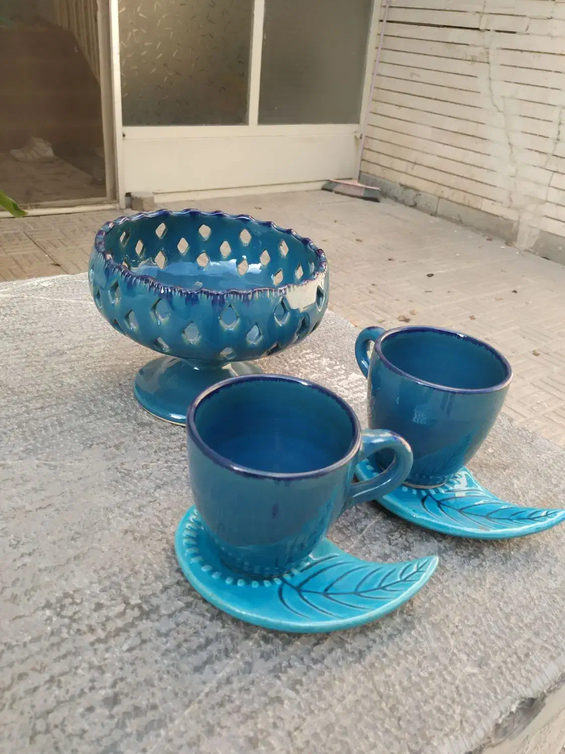 ست سفالی|صنایع دستی و سایر لوازم تزئینی|اصفهان, میرعماد|دیوار