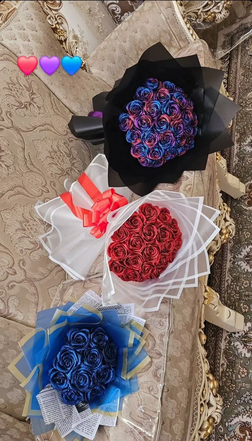 دسته گل ربانی ترند|گل مصنوعی|قزوین, |دیوار