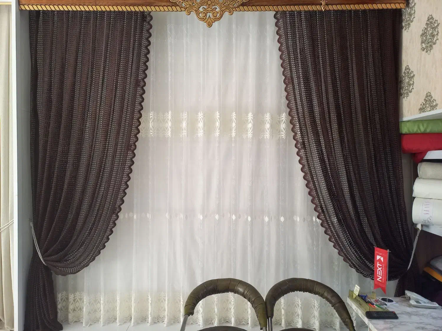 پرده تور گلدار و کناره ها تور اسپورت فقط ۳۹۰۰|پرده، رانر، رومیزی|اصفهان, رزمندگان|دیوار