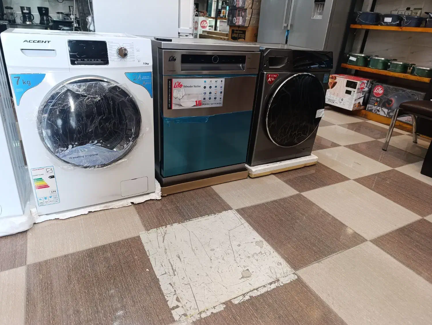 لباسشویی تمام اتوماتیک اقساط ۲۴ ماهه|ماشین لباسشویی و خشککن لباس|خرمآباد, |دیوار