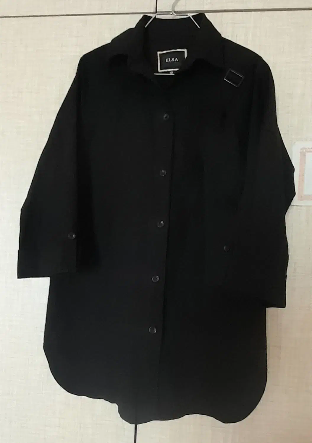 مانتو کتان جنس ضخیم مشکی|لباس|گرگان, |دیوار