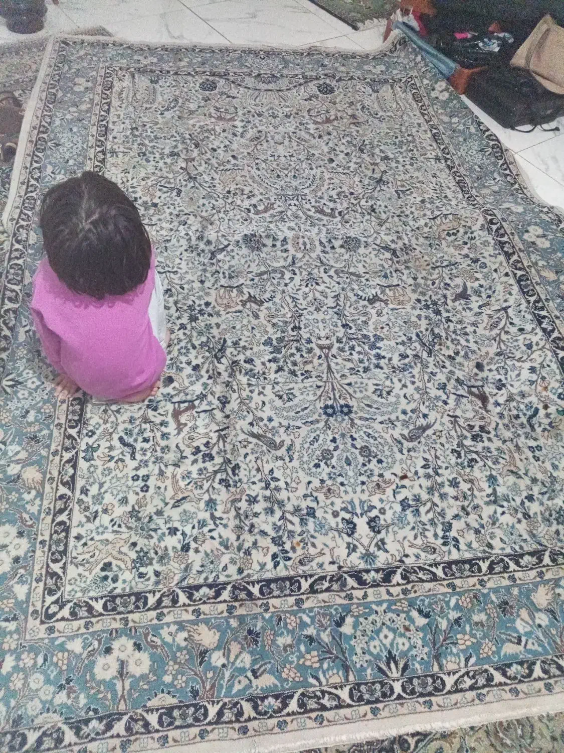 فرش نه متری قالی سلیمان|فرش|بومهن, |دیوار