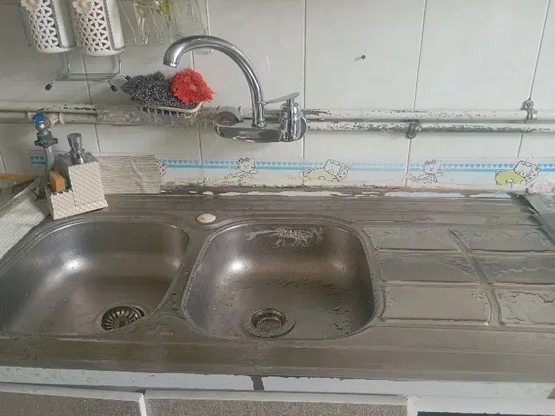 سینک وشیر|آب‌چکان و نظم‌دهنده ظروف|الیگودرز, |دیوار