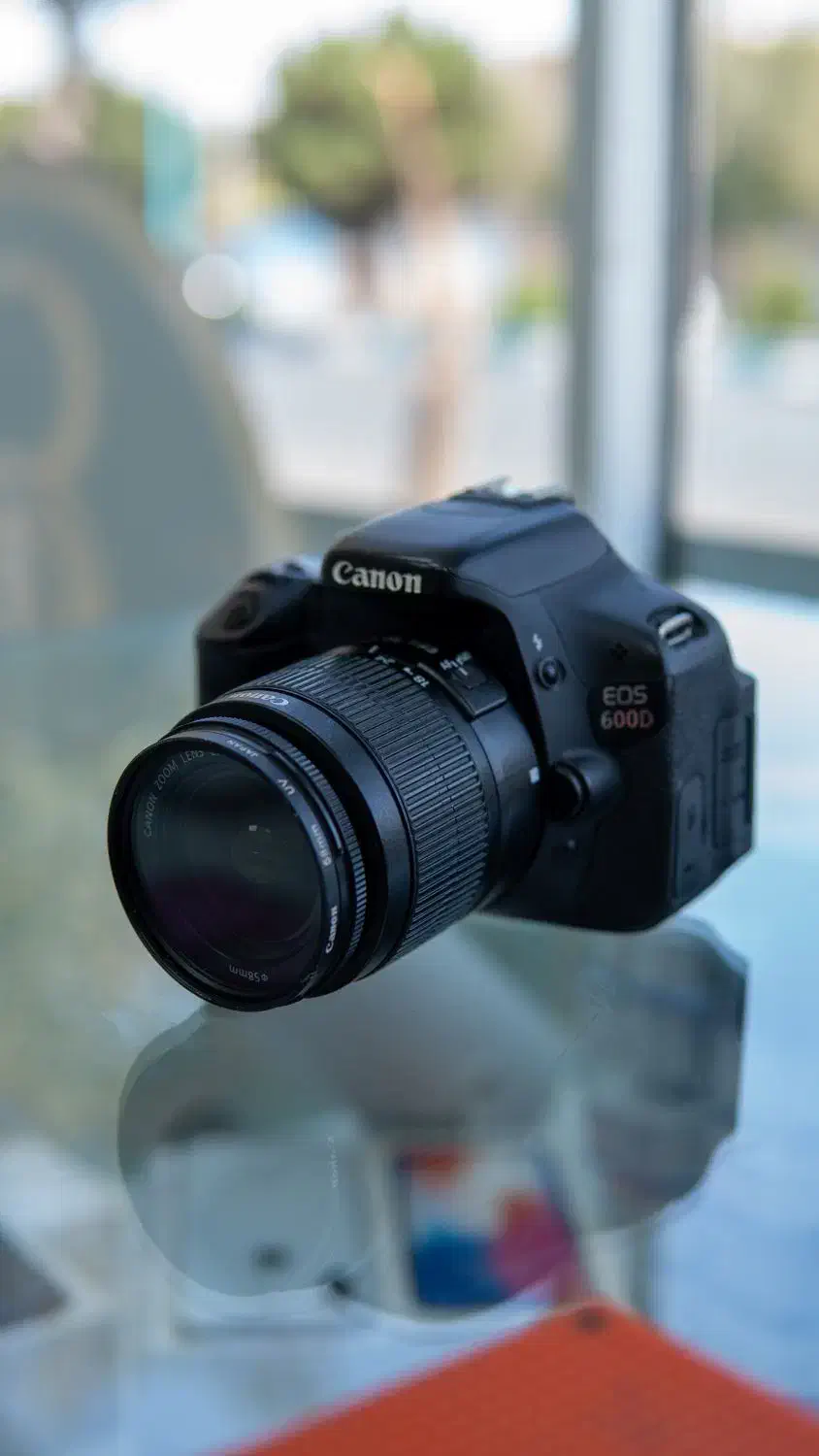 دوربین 600d با لنز 18.55 نو بدون خطو خش|دوربین عکاسی و فیلم‌برداری|یزد, |دیوار