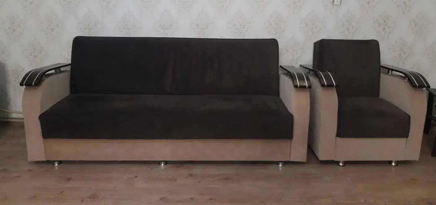 مبل راحتی تخت شو و باکس دار|مبلمان خانگی و میز عسلی|خوی, |دیوار