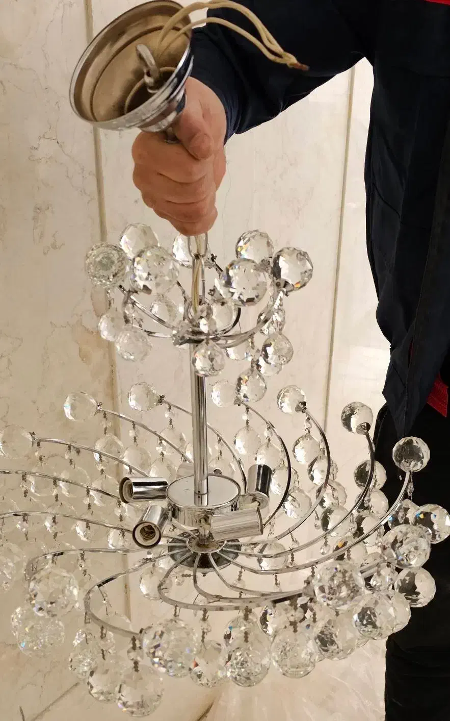 لوسترکریستال ترک|لوستر و چراغ آویز|ری, فیروزآبادی|دیوار