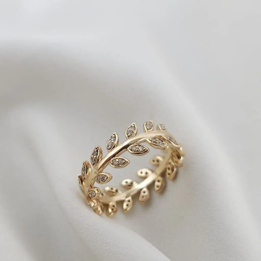 برگی از طلا روی دستت انگشتر ژوپینگ آبکاری طلا|جواهرات|تهران, فرمانیه|دیوار