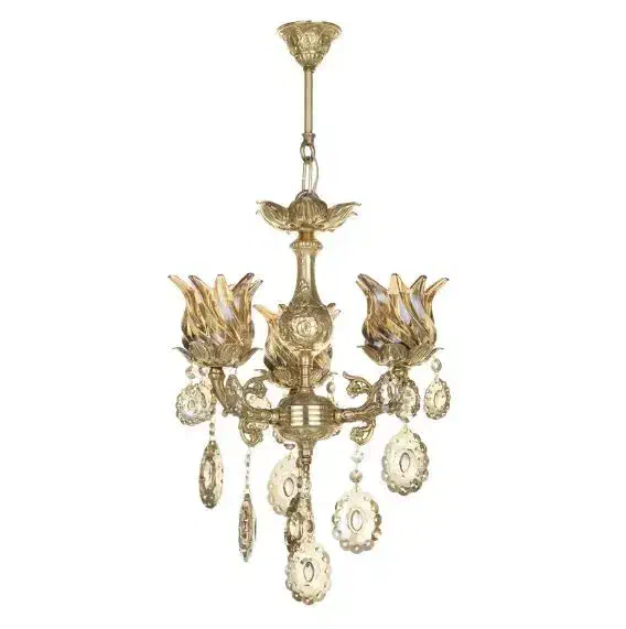 لوستر 3 شعله شاهان تک کد K.1025/لوستربرنز|لوستر و چراغ آویز|تهران, امانیه|دیوار