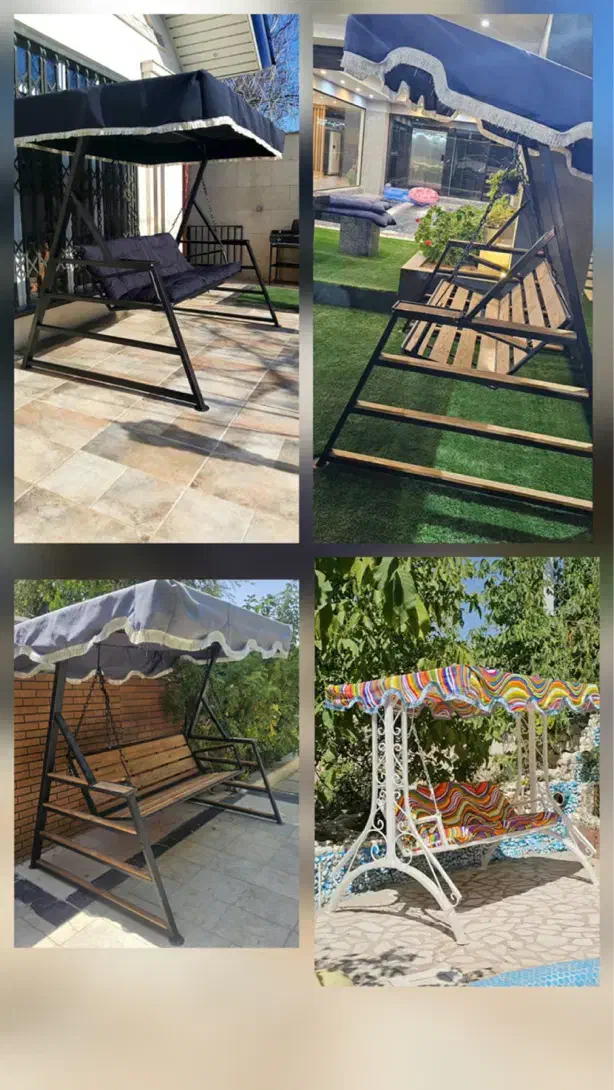 تاب آلومینیوم صندلی اهنی اتشدان چوبی مبل باغی حیاط|صندلی و نیمکت|تهران, پردیسان|دیوار