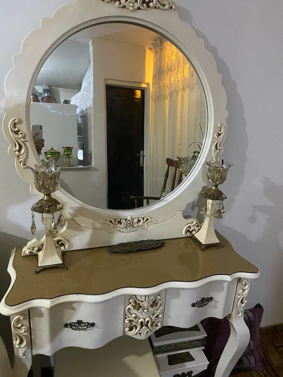 آیینه و کنسول|بوفه، ویترین، کنسول|محمدیه-قزوین, |دیوار