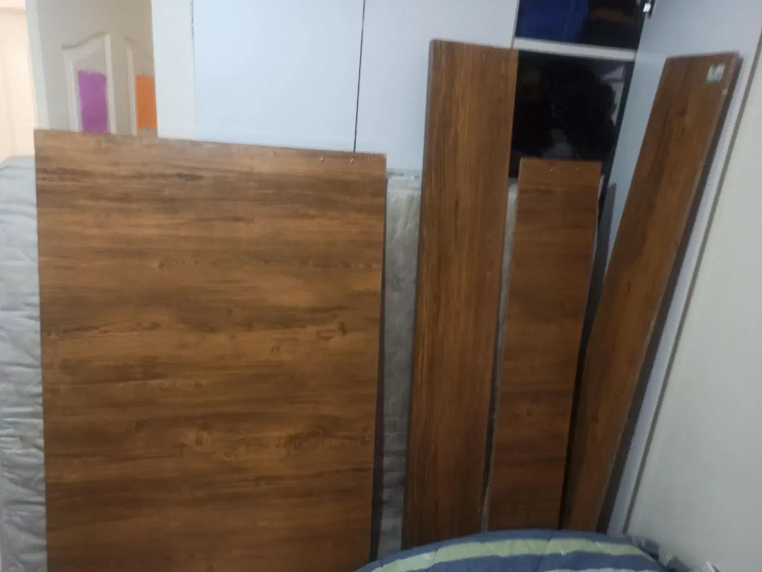 تخت خواب ۲ نفره چوبی|تخت و سرویس خواب|پردیس, فاز ۸|دیوار