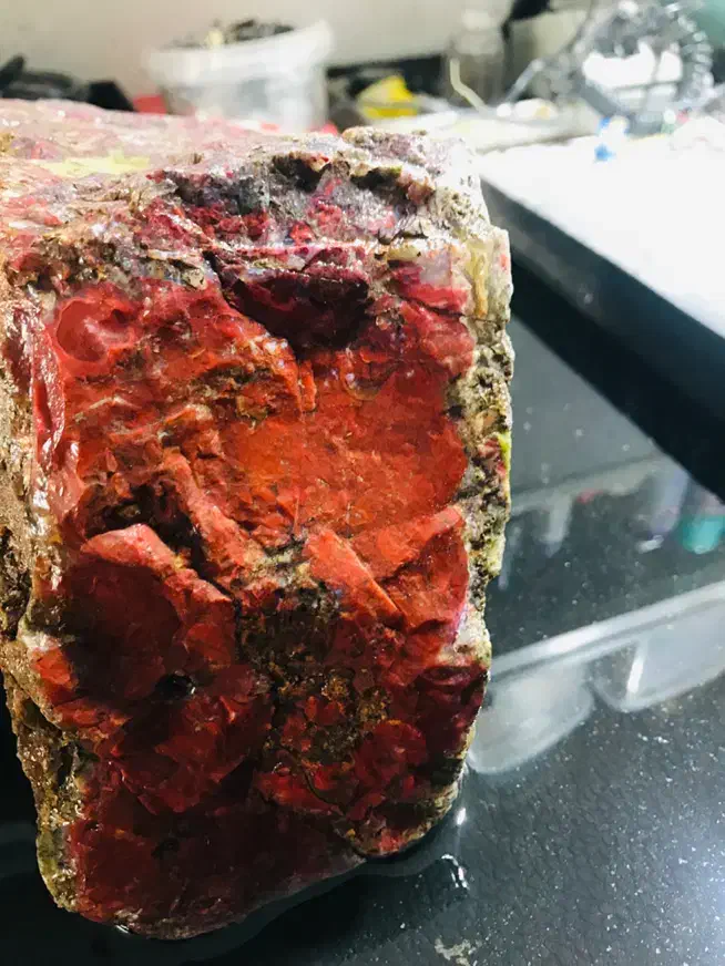 سنگ راف انواع عقیق حدودا ۲۰۰ کیلو|جواهرات|پرند, فاز ۱|دیوار