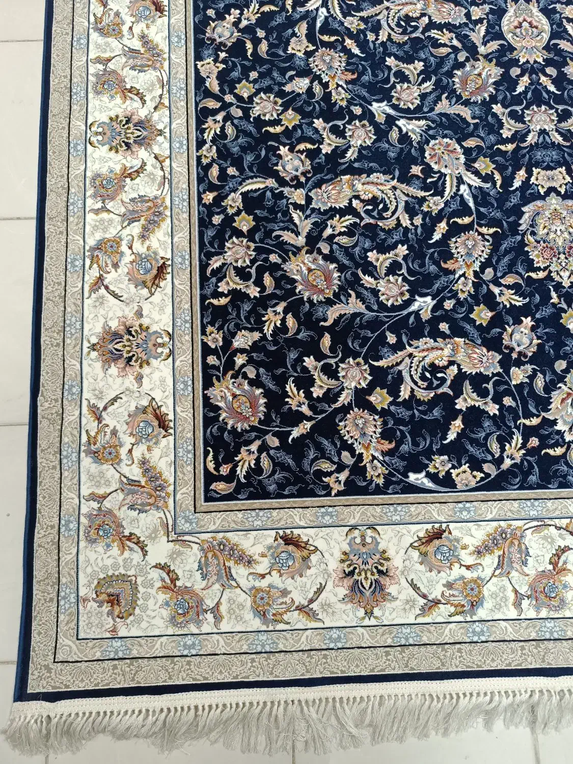 دوعدد ۶ متری آکبند قالی سلیمان سورمه ای|فرش|کرمانشاه, |دیوار