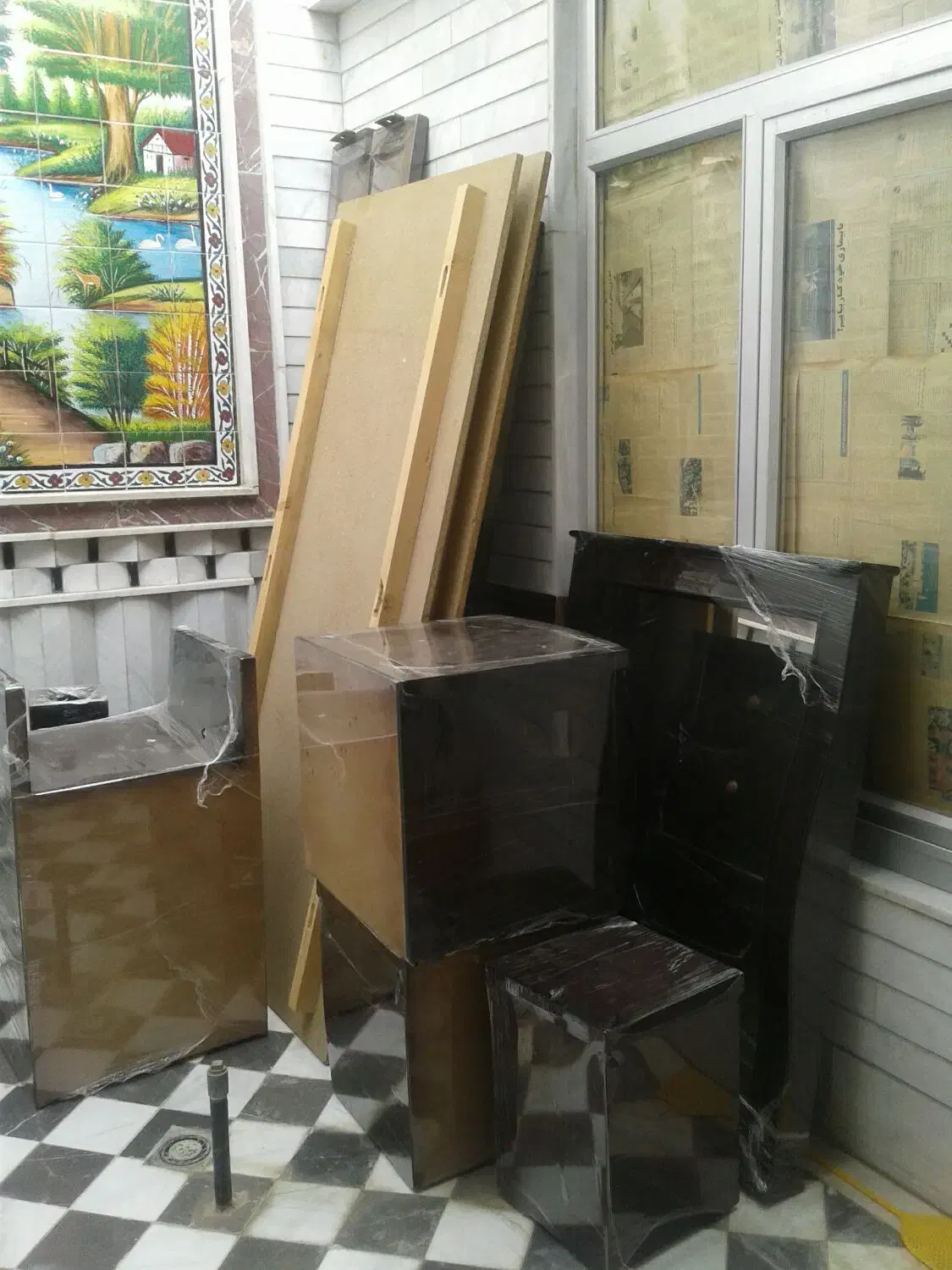 سرویس تخت خواب ۲ نفره نو نو|تخت و سرویس خواب|اصفهان, بوستان آینه خانه|دیوار