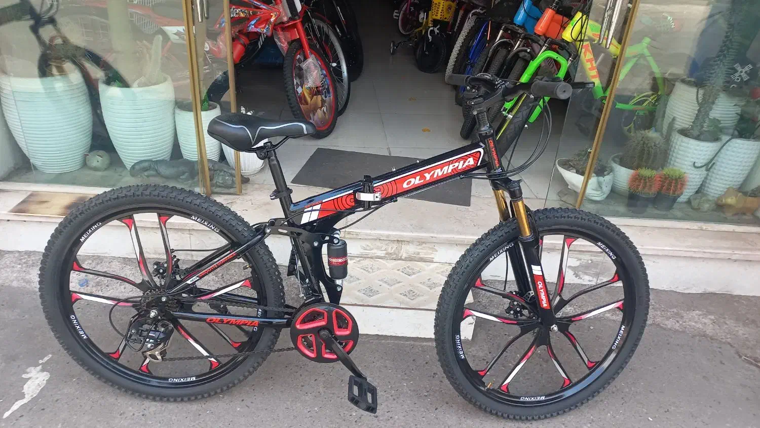 دوچرخه سایز ۲۶ تاشو رینگ اسپرت ۲۴دنده کمک قفل شو|دوچرخه، اسکیت، اسکوتر|رشت, پیرکلاچای|دیوار