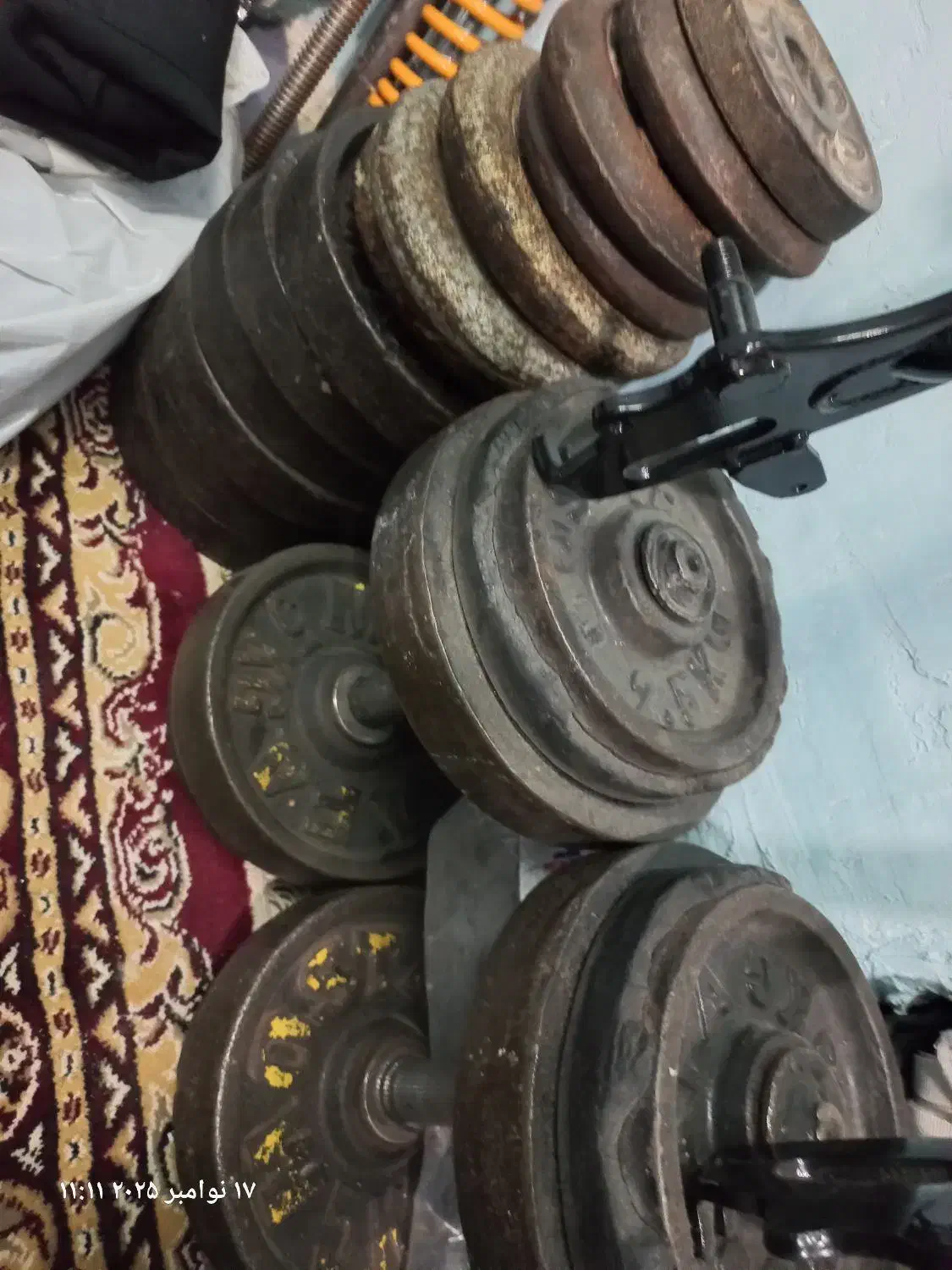 دمبل ۱۵ کیلویی|تجهیزات ورزشی|تهران, خزانه|دیوار