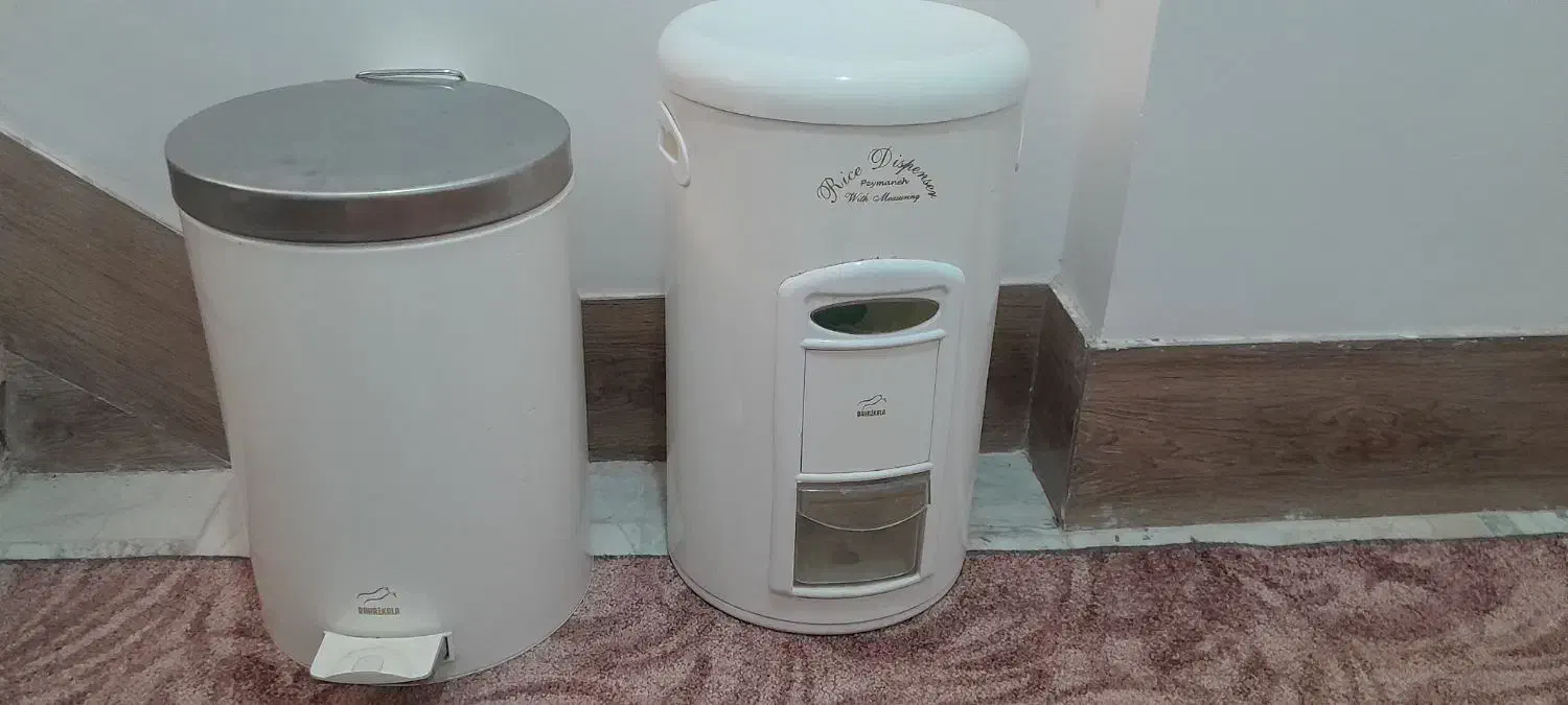 سطل برنج و سطل زباله در حد نو|ظروف نگهدارنده، پلاستیکی، یک‌بارمصرف|قم, دورشهر|دیوار
