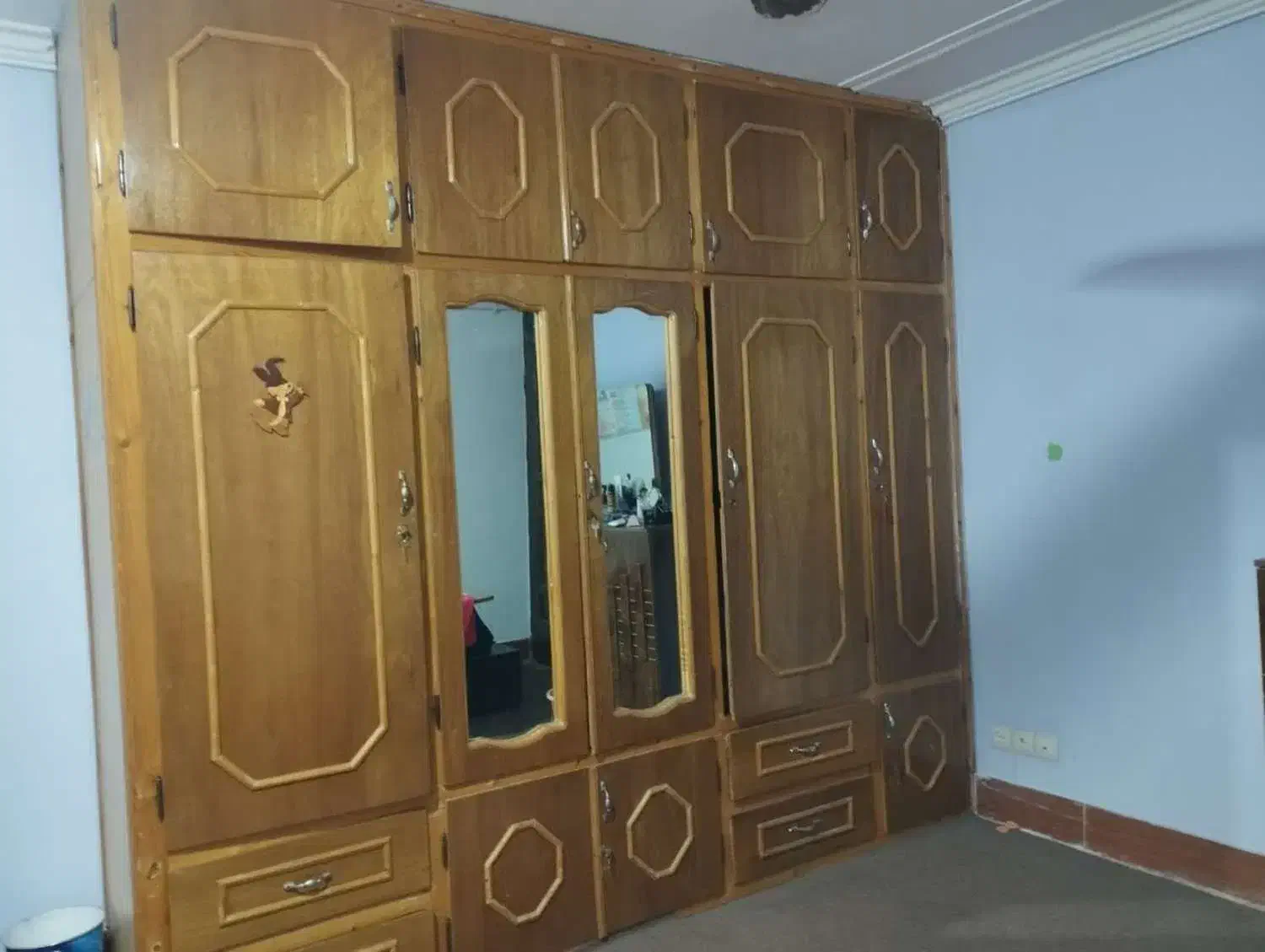 کمد دیواری چوبی|جاکفشی، کمد، دراور|فاضل آباد, |دیوار