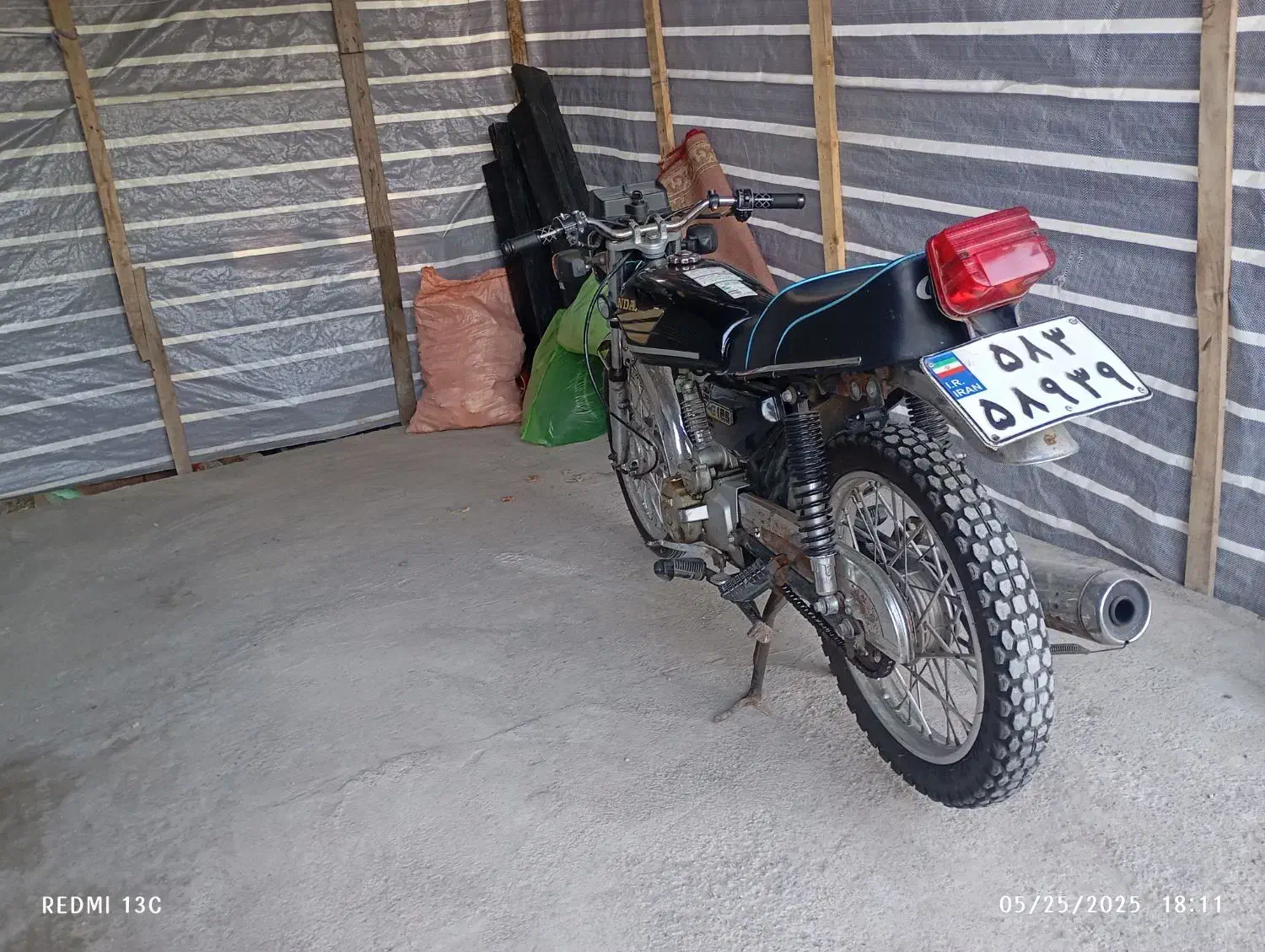 موتور 125 پنج دنده مدل نود مدارک کامل|موتورسیکلت|سنگر, |دیوار