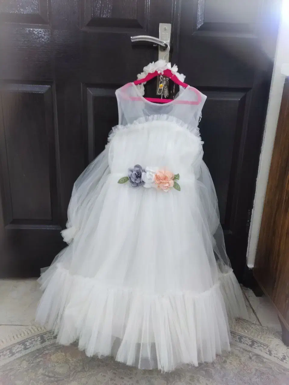 لباس عروس همراه با تور سر|کفش و لباس بچه|تنکابن, |دیوار