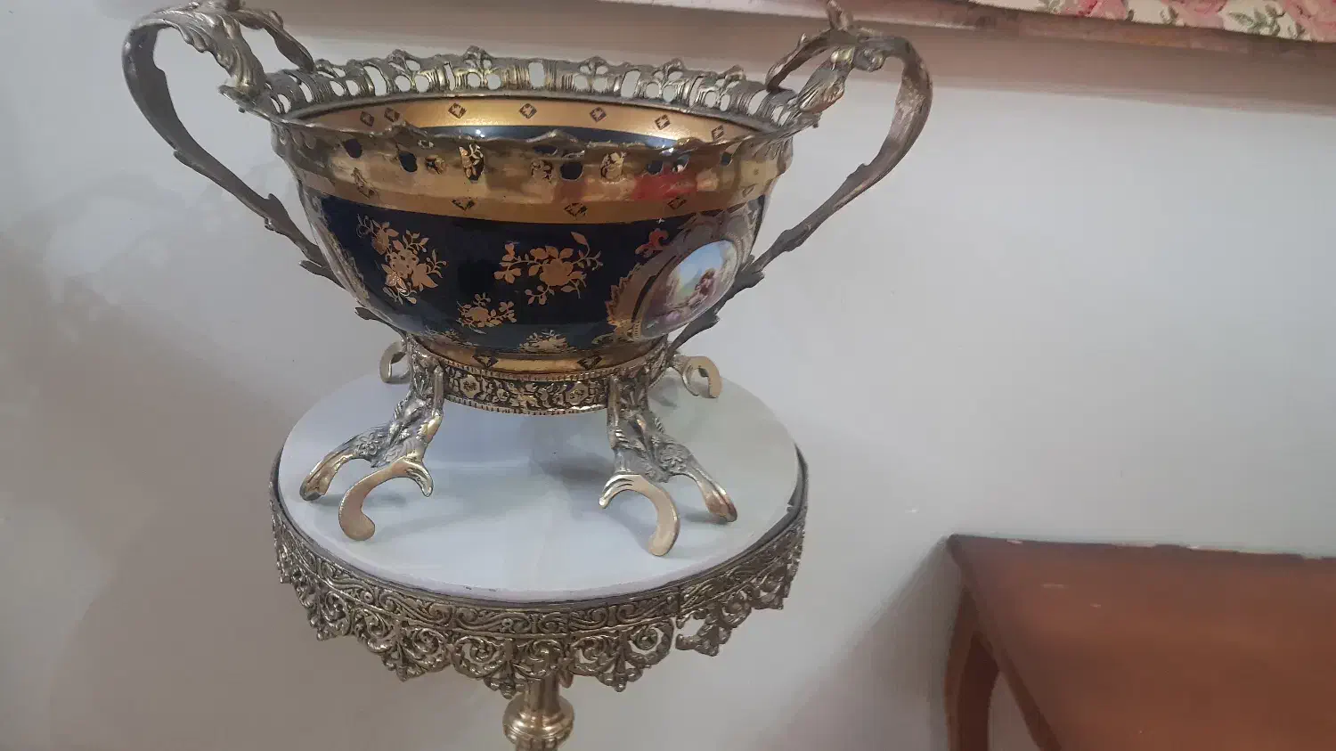 میوه خوری پایه دار|ظروف سرو و پذیرایی|شیراز, زرگری|دیوار