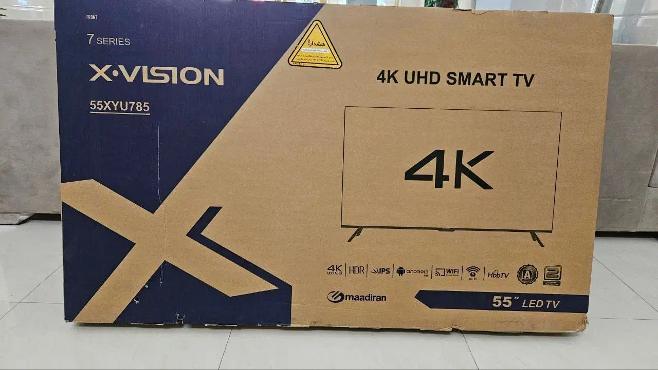 تلویزیون ایکس ویژن ۵۵ اینچ|تلویزیون و پروژکتور|پارسآباد, |دیوار