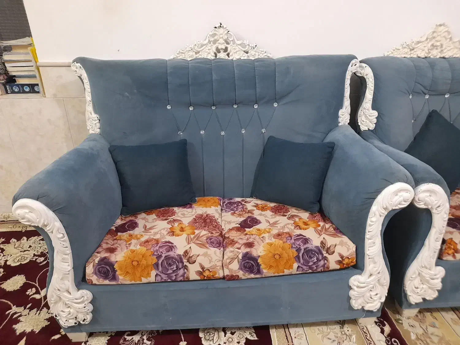 مبل سلطنتی|مبلمان خانگی و میز عسلی|کاشان, فین بزرگ|دیوار