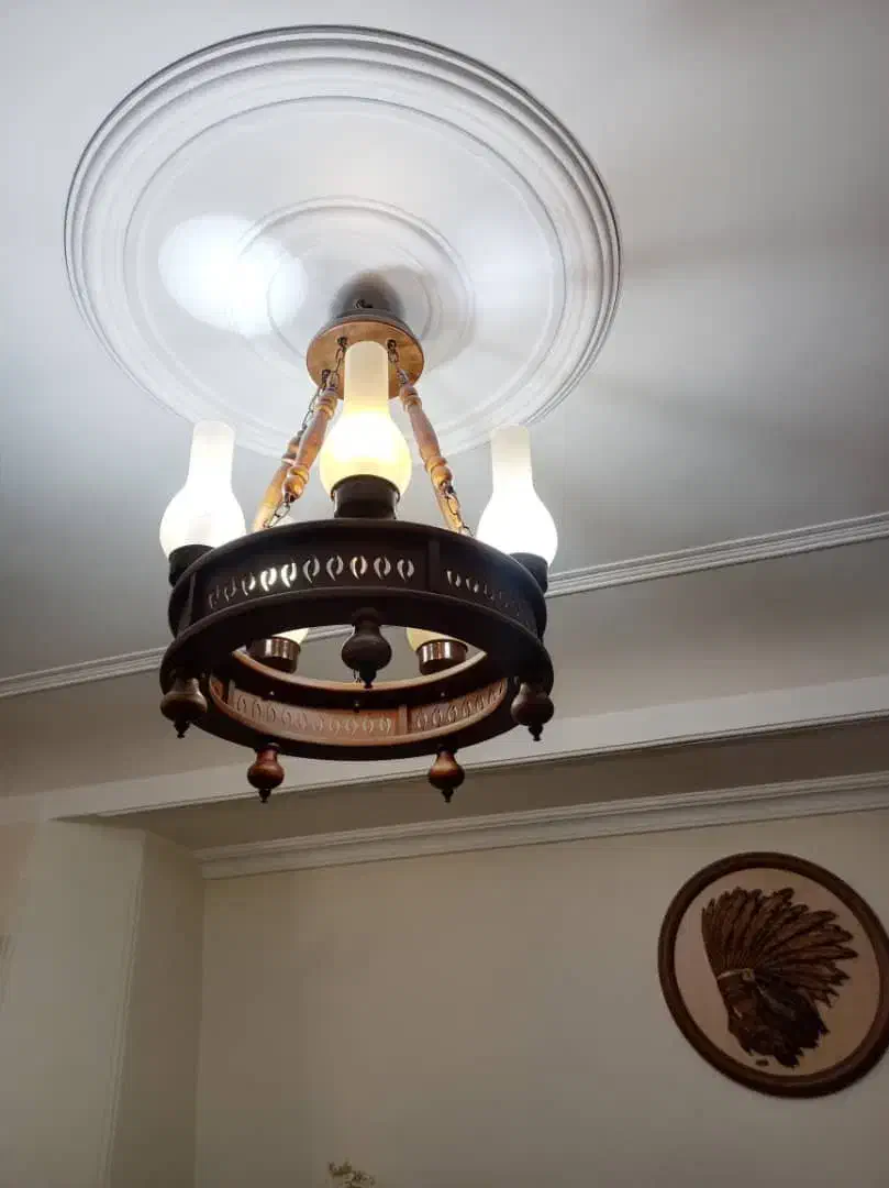 لوستر چوبی|لوستر و چراغ آویز|کرج, عظیمیه|دیوار