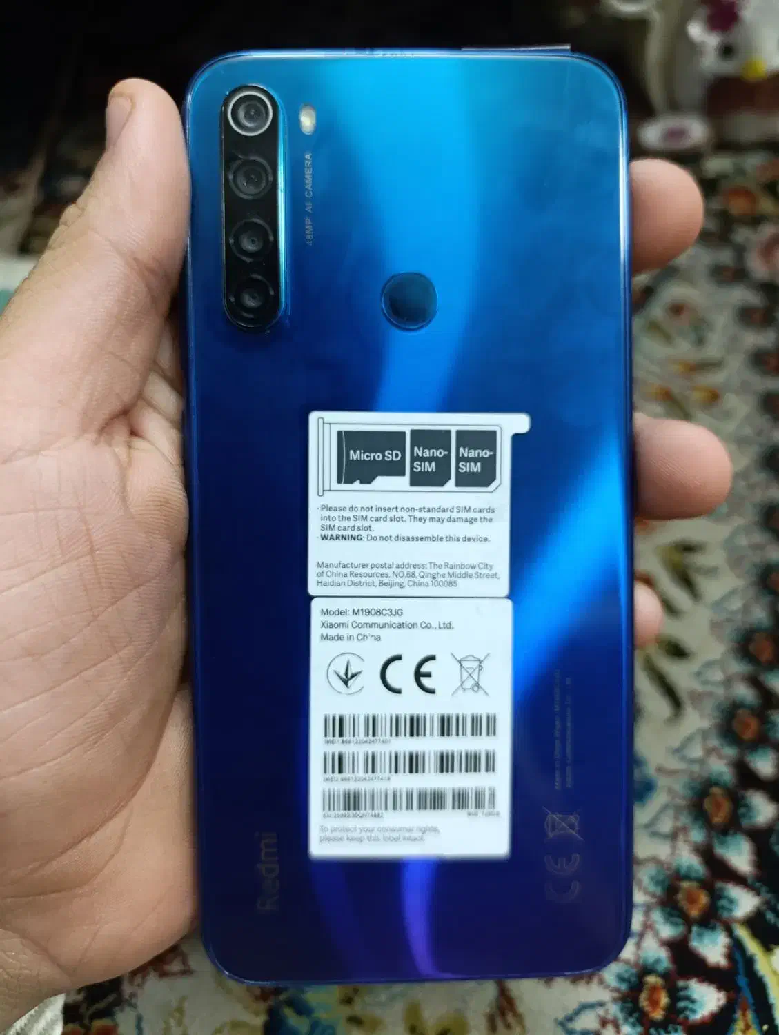 گوشی سیامی نوت 8 سالم 128|موبایل|دزفول, |دیوار