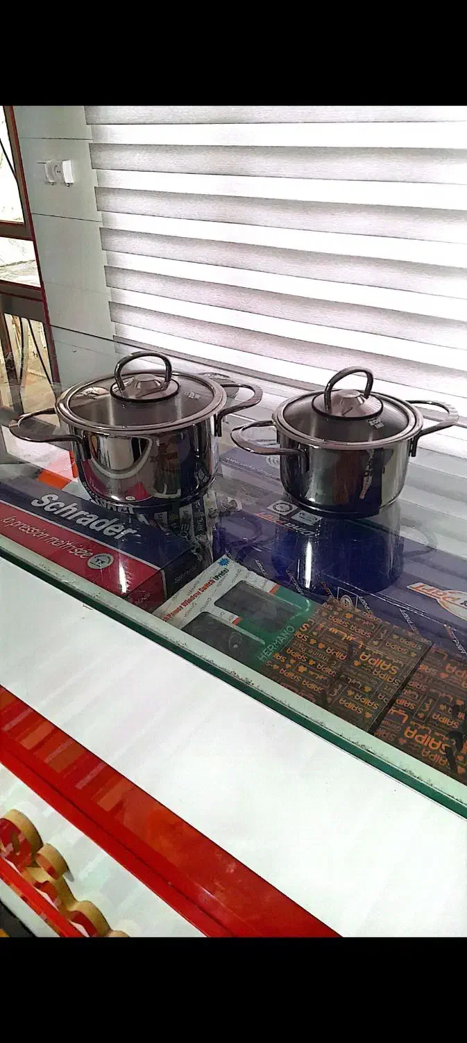 قابلمه ۲ تایی تمام استیل کودک ضخیم زوپینی ترکیه|ظروف پخت‌وپز|اردبیل, |دیوار