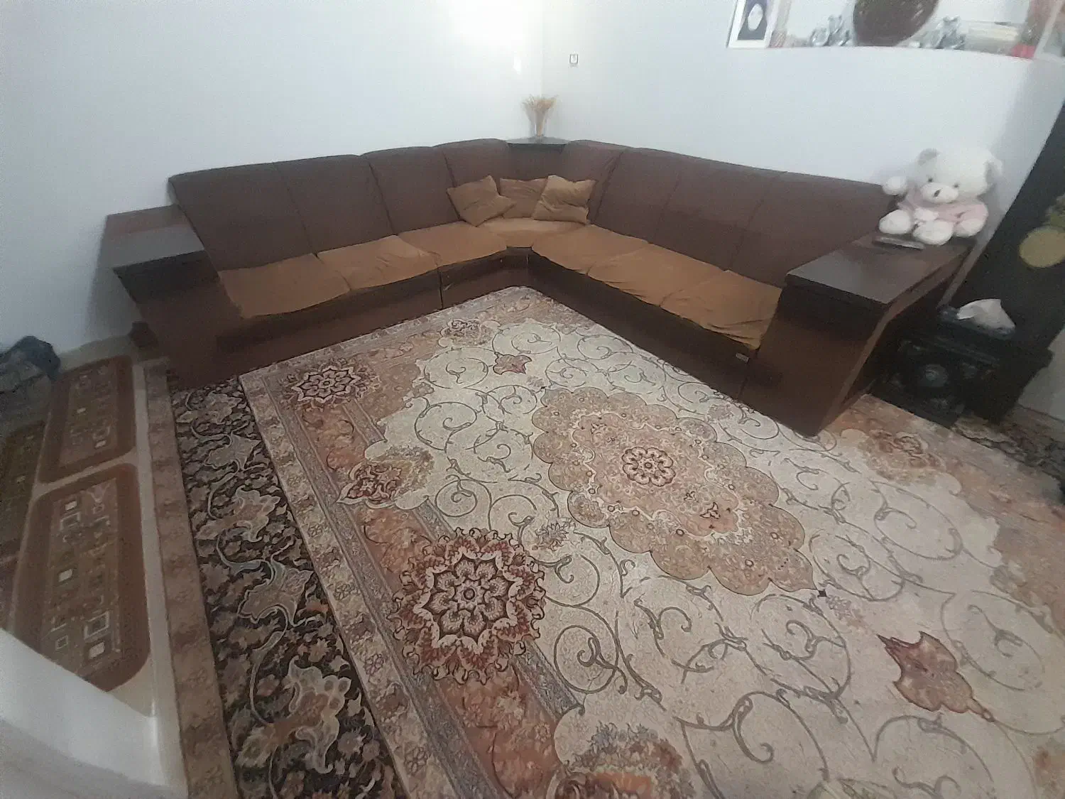 مبل ال راحتی ومیز جلو مبلی|مبلمان خانگی و میز عسلی|محمدیه-قزوین, |دیوار