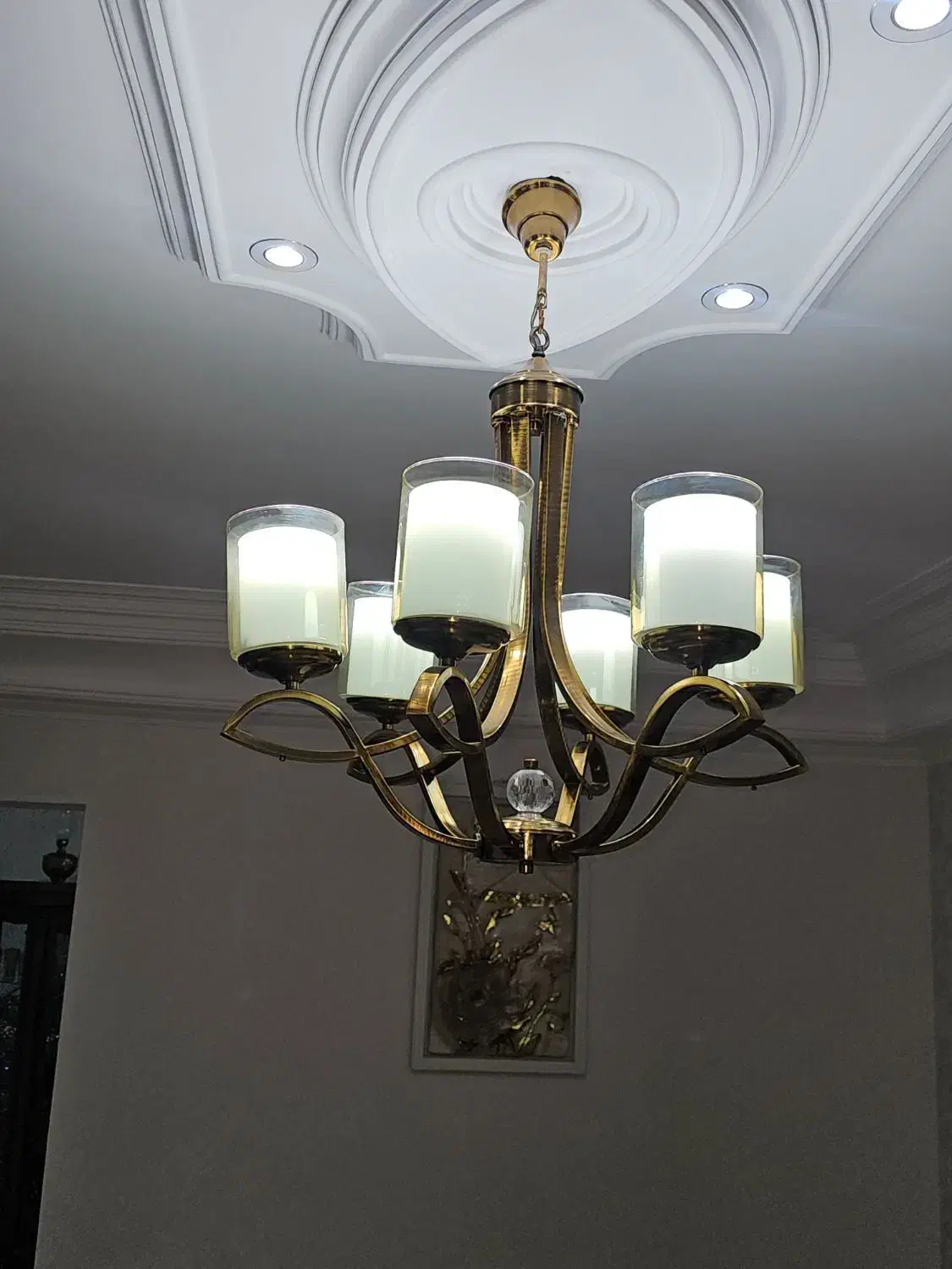 لوستر ۶ شعله|لوستر و چراغ آویز|خرمدره, |دیوار