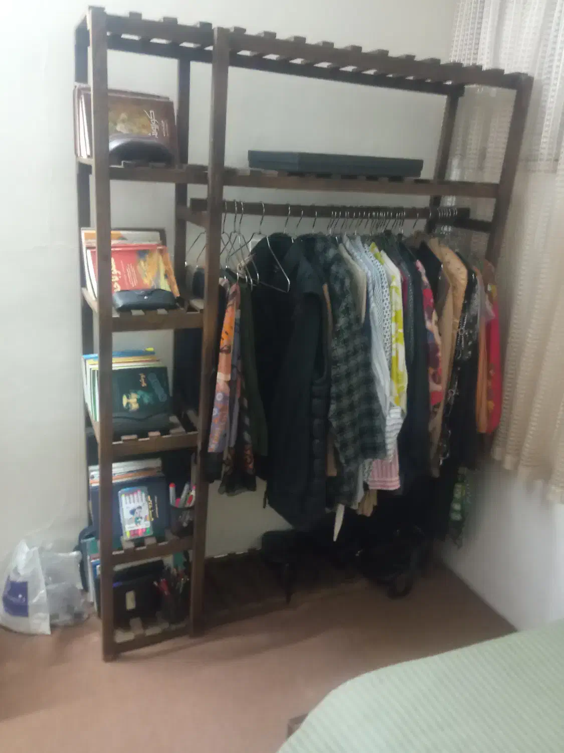 رگال چوبی|کتابخانه، شلف، قفسه‌های دیواری|زنجان, |دیوار