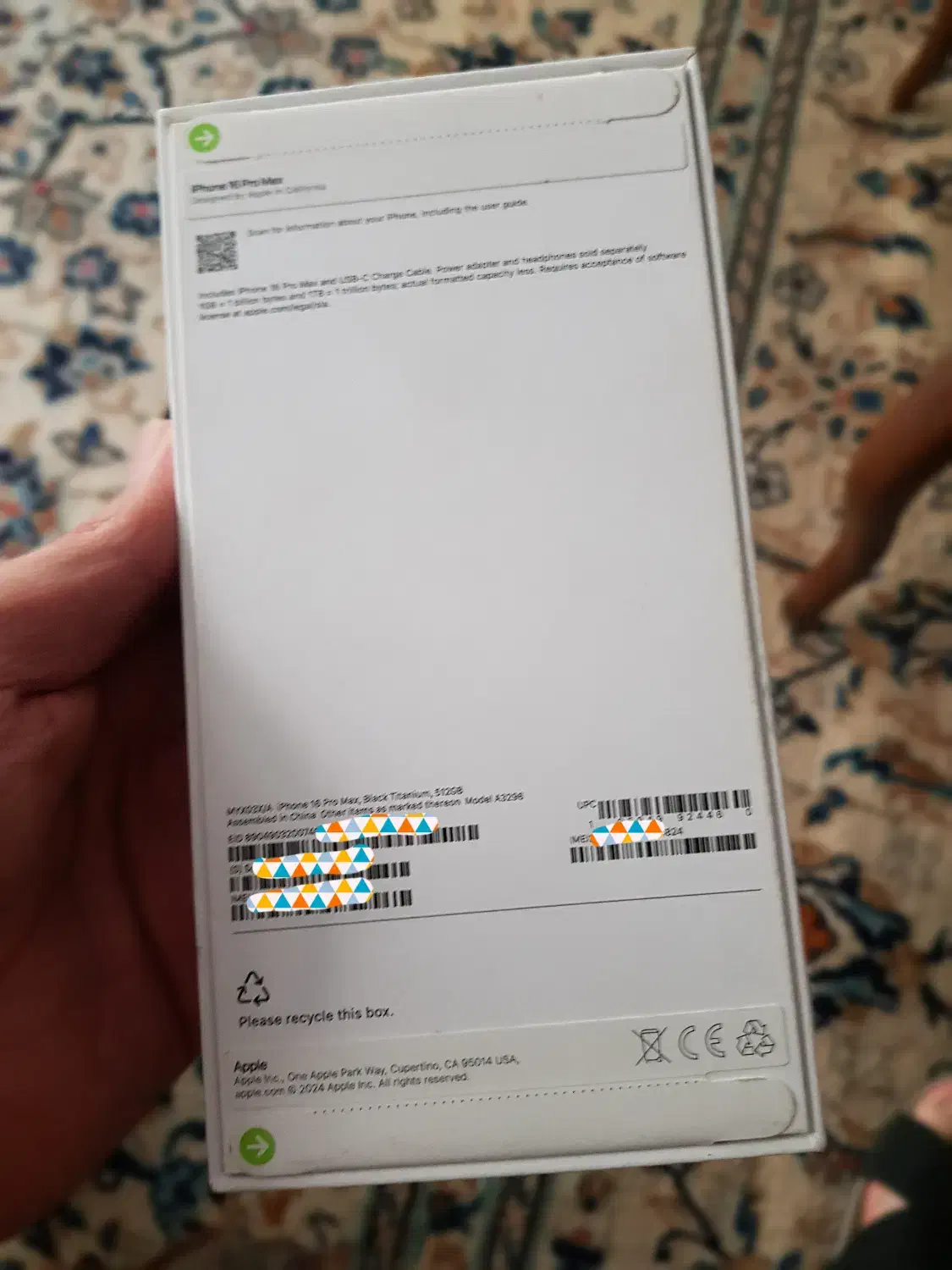 آیفون ۱۶ پرومکس ۵۱۲ مشکی تیتانیوم|موبایل|اصفهان, سیچان|دیوار