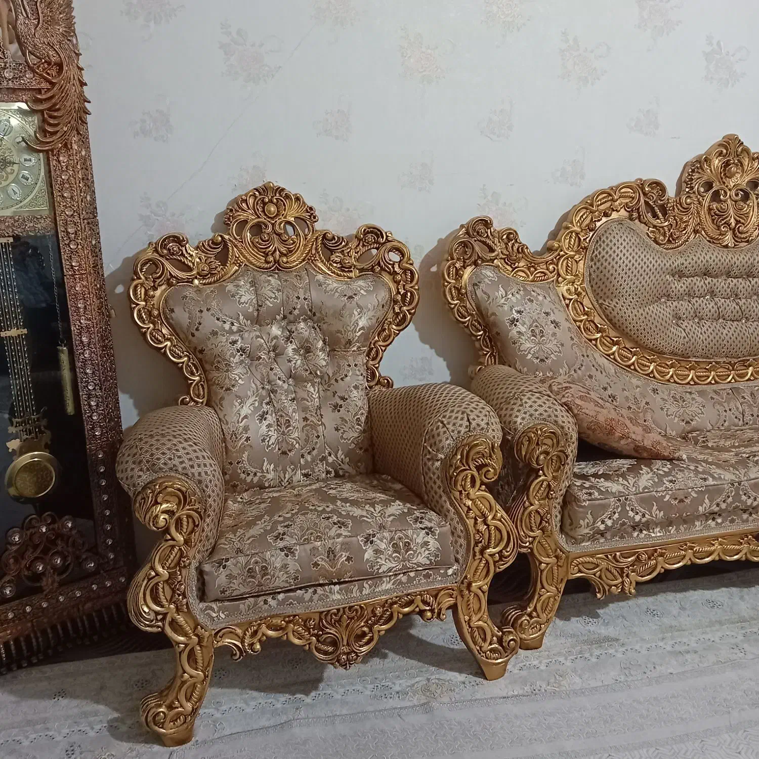 مبل سلطنتی در حد نو|مبلمان خانگی و میز عسلی|سقز, |دیوار