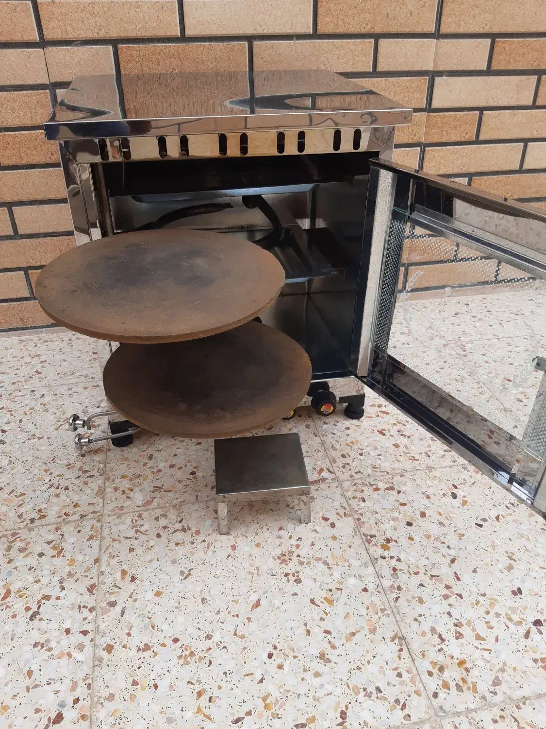 تنور گازی خانگی دو ساج و دو سینی|اجاق گاز و لوازم برقی پخت‌وپز|مهاباد (اصفهان), |دیوار