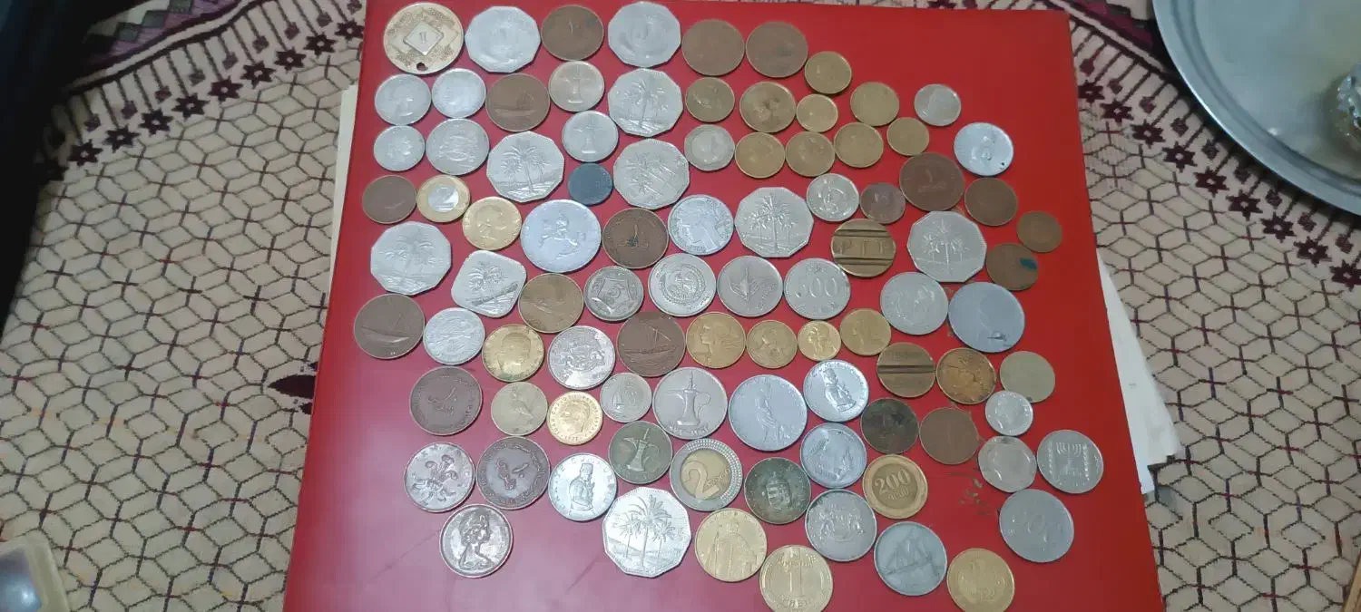 سکه های خارجی 94عدد طبق تصویر|کلکسیون سکه، تمبر، اسکناس|تبریز, |دیوار