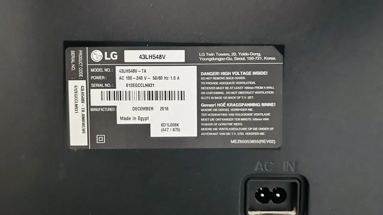 تلویزیون 43اینچ الجی|تلویزیون و پروژکتور|پاکدشت, خاتون آباد|دیوار