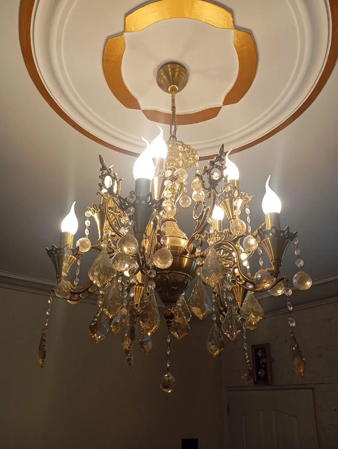 لوستر برنز|لوستر و چراغ آویز|اراک, |دیوار