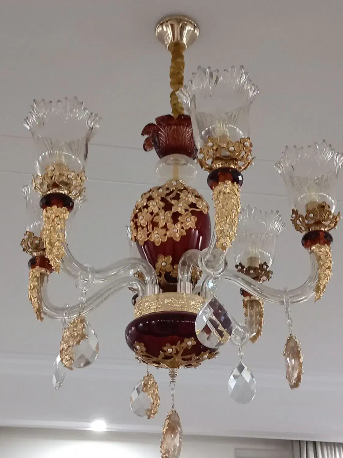 لوستر ۶ شاخه|لوستر و چراغ آویز|تهران, شهرک شریفی|دیوار