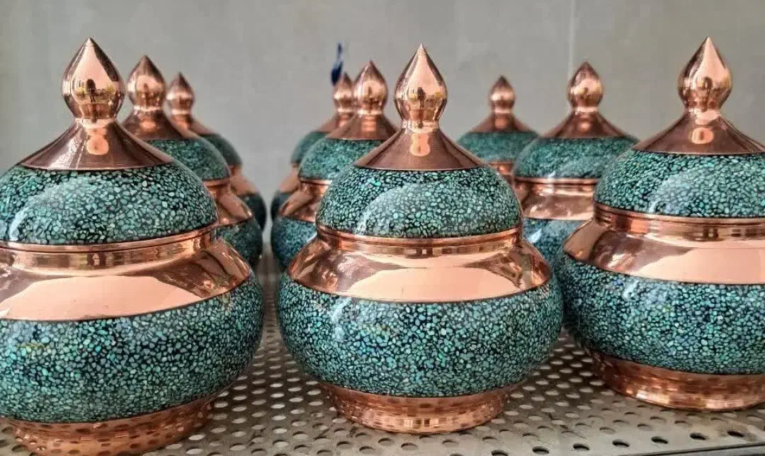 ظروف فیروزه کوبی|صنایع دستی و سایر لوازم تزئینی|نیشابور, شهرک اندیشه|دیوار