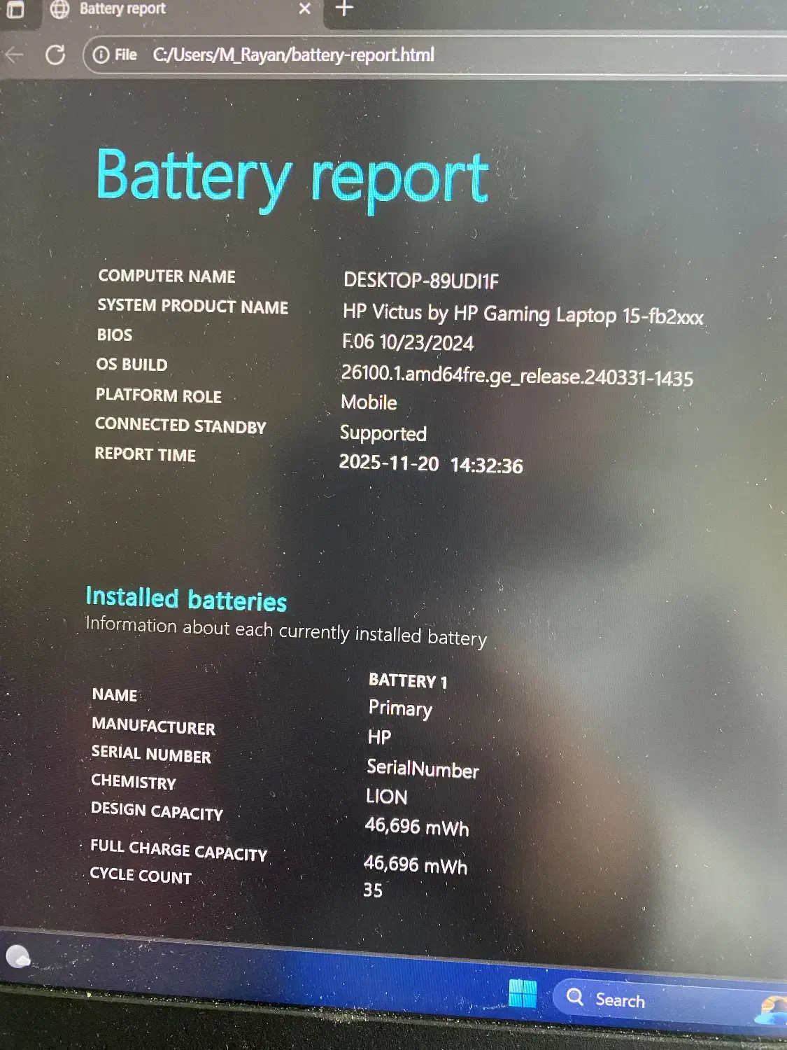 لپ تاپ Hp victus15|رایانه همراه|قزوین, |دیوار