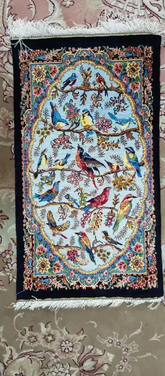 تابلو فرش ابریشم|تابلو فرش|قم, شهر قائم|دیوار