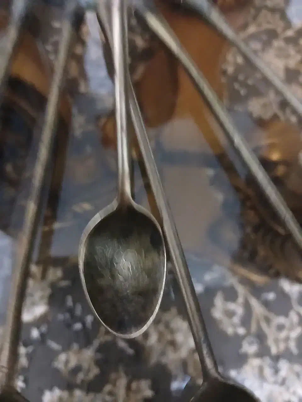 قاشق چای خوری نگینی|کلکسیون اشیاء عتیقه|کاشان, سیفی آباد|دیوار