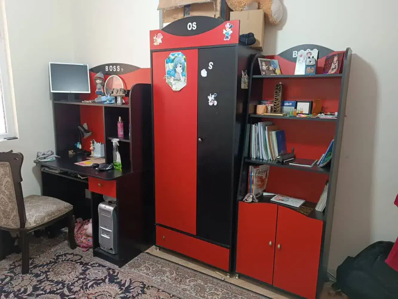 سرویس خواب نوجوان|تخت و سرویس خواب|پرند, فاز ۵|دیوار