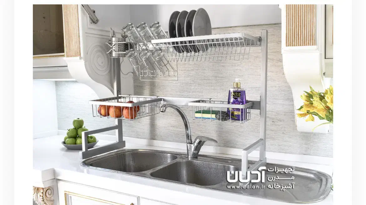 ابچکان روی سینک|آب‌چکان و نظم‌دهنده ظروف|شیراز, ارم|دیوار