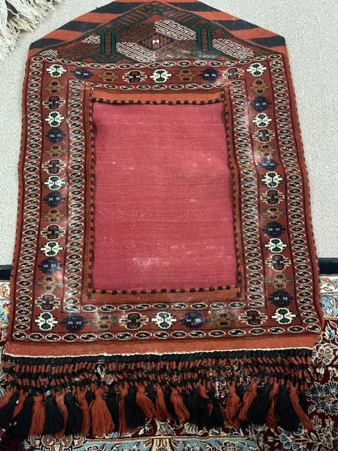 جا آینه ای ترکمنی|تابلو فرش|گرگان, |دیوار